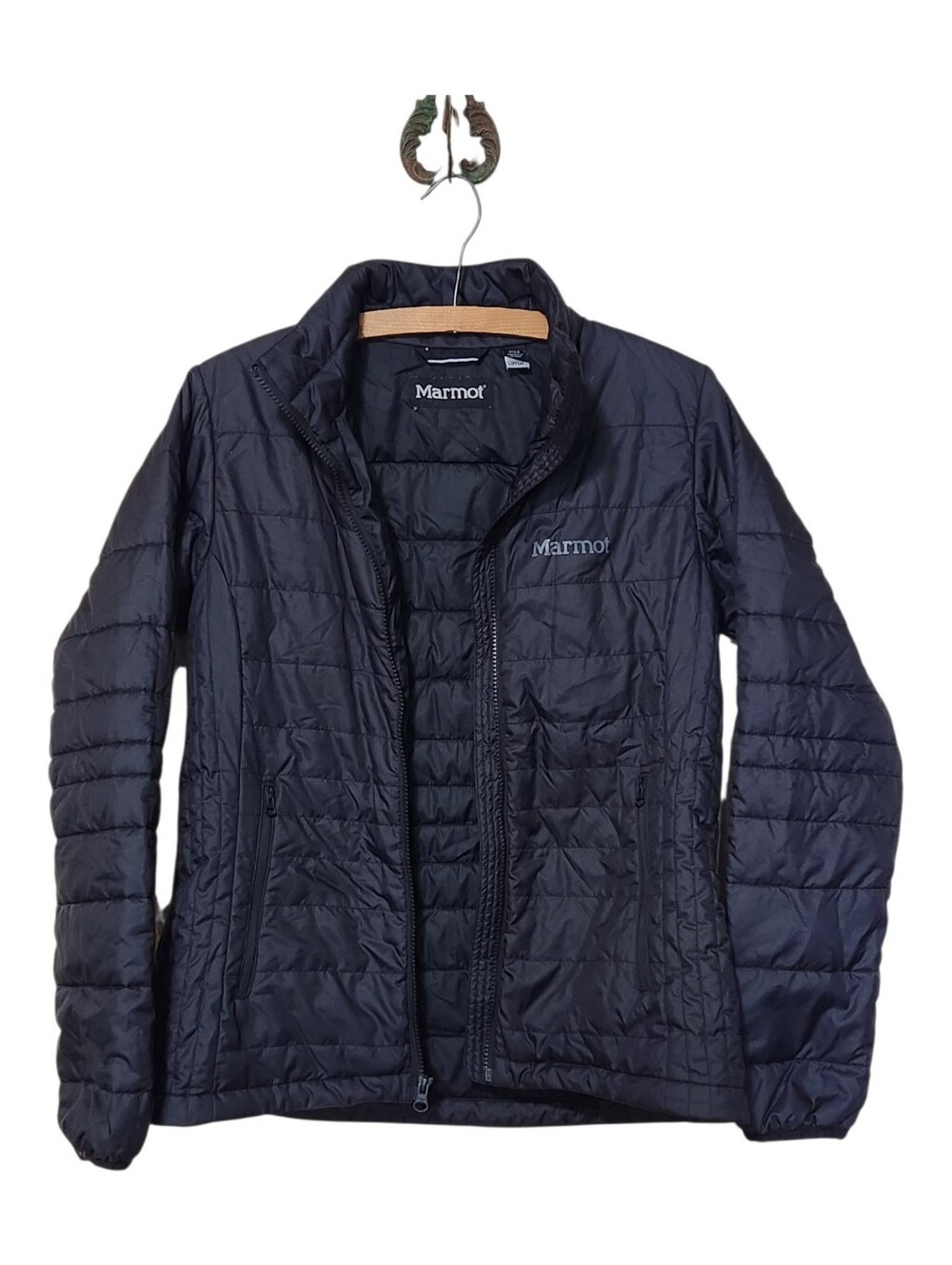 Marmot Black Quilted Lightweight Puffer Jacket Small